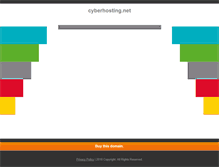 Tablet Screenshot of cyberhosting.net